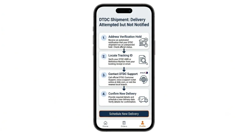 What is DTDC and how tracking work Delivery attempted but you weren't notified
