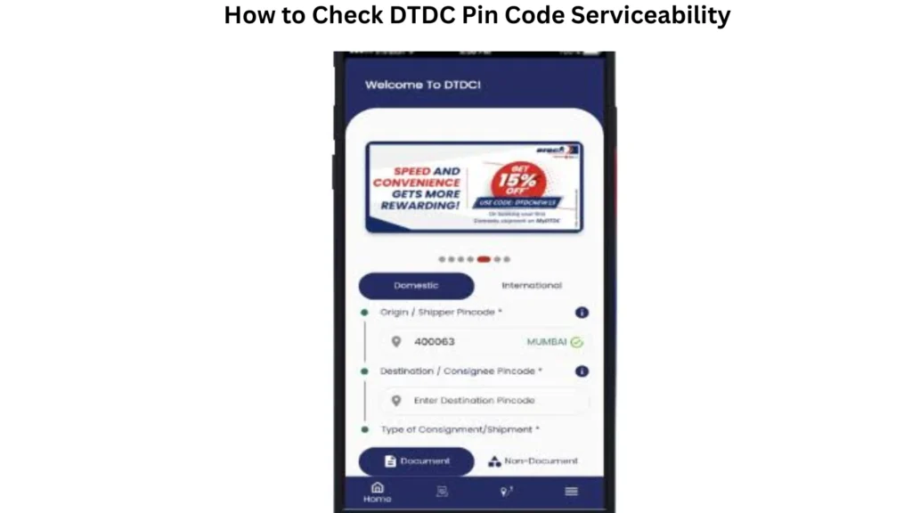 How to Check DTDC Pin Code Serviceability