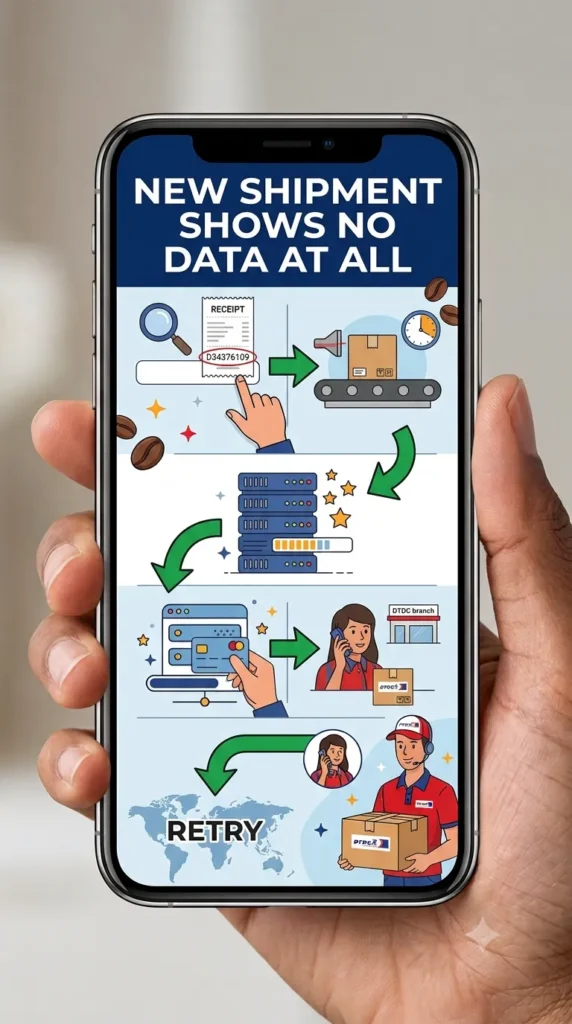 What is DTDC and how tracking work New shipment shows no data at all