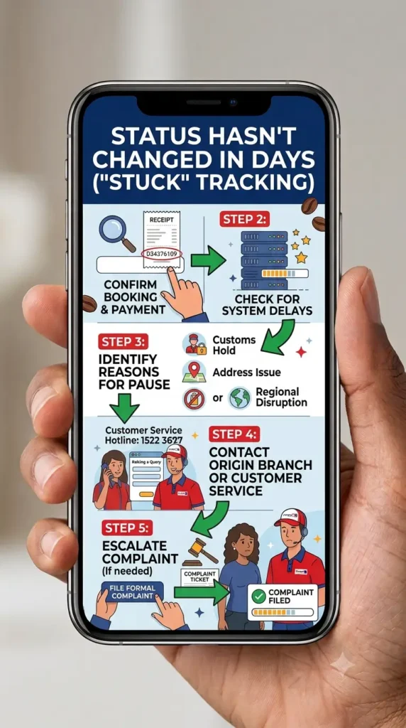 What is DTDC and how tracking work Status hasn't changed in days (stuck tracking)