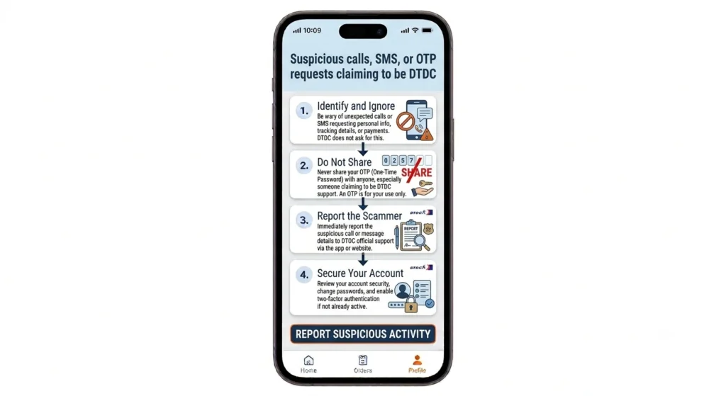 What is DTDC and how tracking work Suspicious calls, SMS, or OTP requests claiming to be DTDC